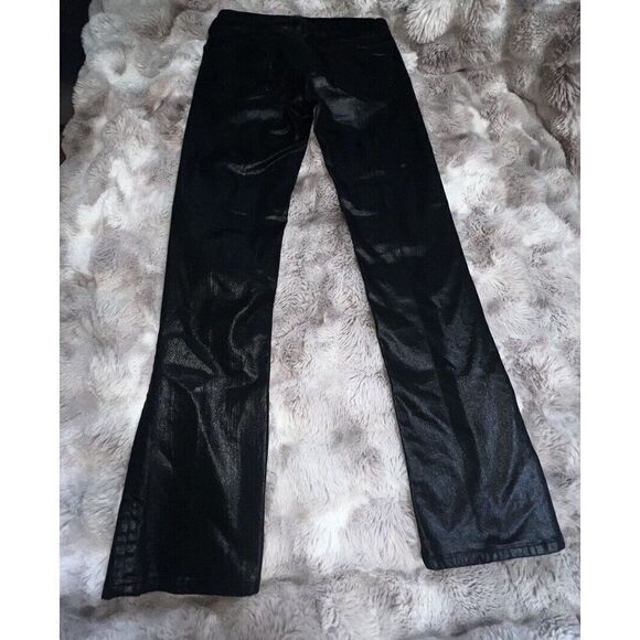 Ralph Lauren 109 Black Label Womens Sz 26 Black Coated Stretch Skinny Jeans - Picture 5 of 16